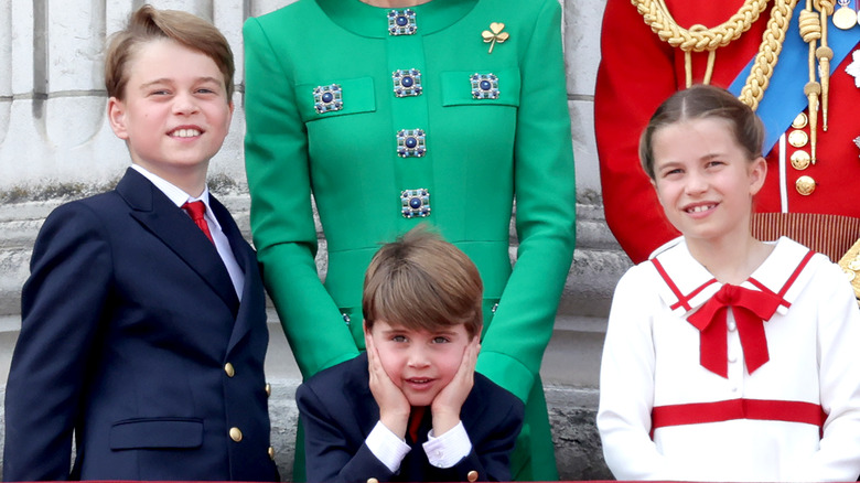 Prince George, Princess Charlotte and Prince Louis