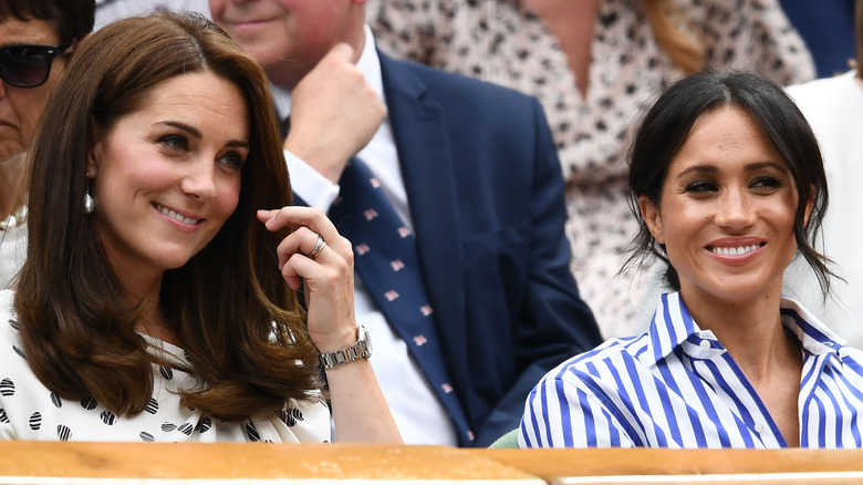 Kate Middleton and Meghan Markle at Wimbleton