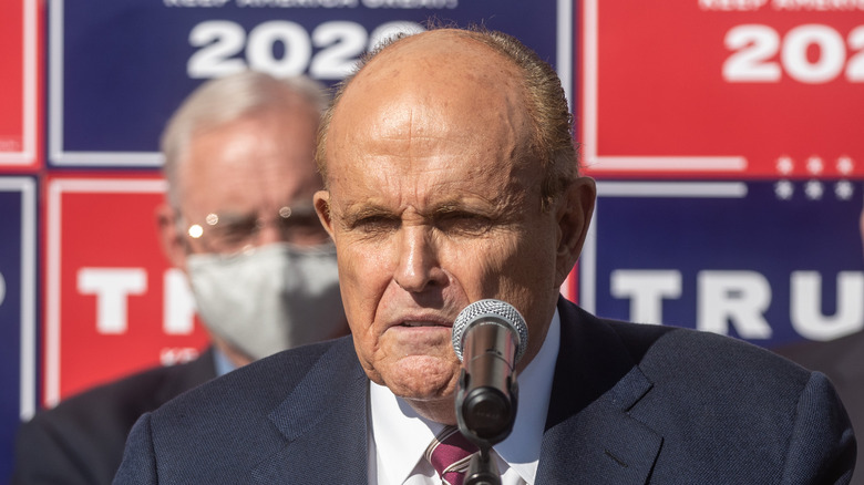 Rudy Giuliani at Four Seasons Total Landscaping