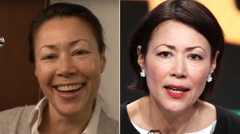 Ann Curry without and with makeup