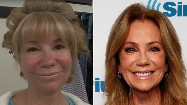 Kathie Lee Gifford without and with makeup