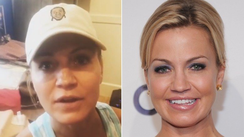 Michelle Beadle without and with makeup