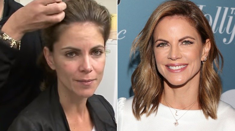 Natalie Morales without and with makeup