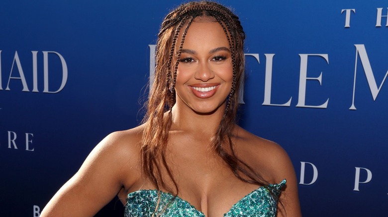 Nia Sioux at the Little Mermaid premiere