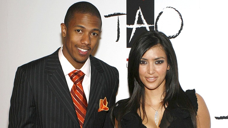 Nick Cannon and Kim Kardashian on the red carpet