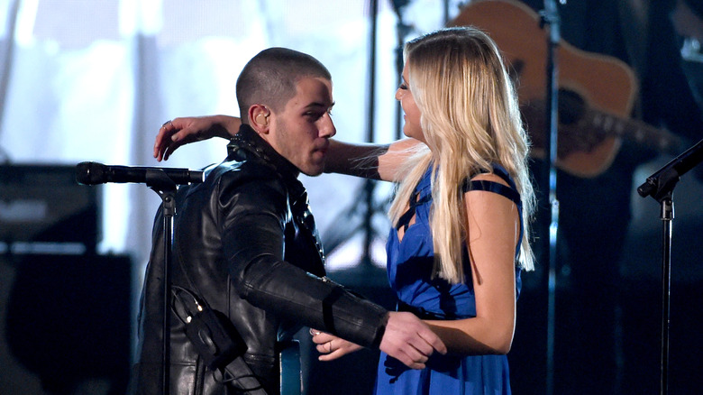 Nick Jonas Kelsea Ballerini hug