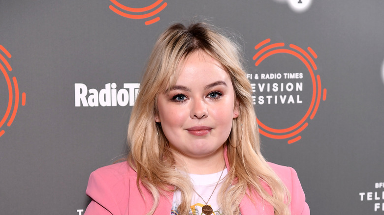 Nicola Coughlan posing at the BFI & Radio Times Television Festival