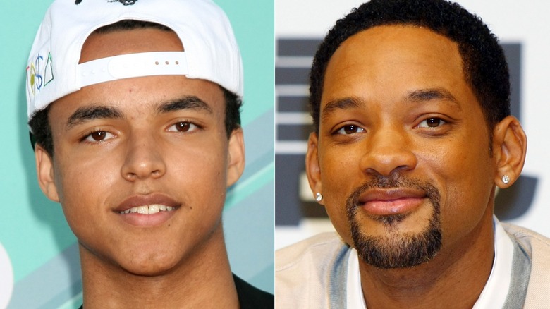 A split image of Connor Cruise and Will Smith