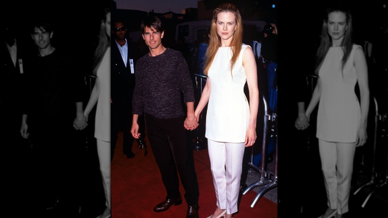 Nicole Kidman and then-husband Tom Cruise the red carpet