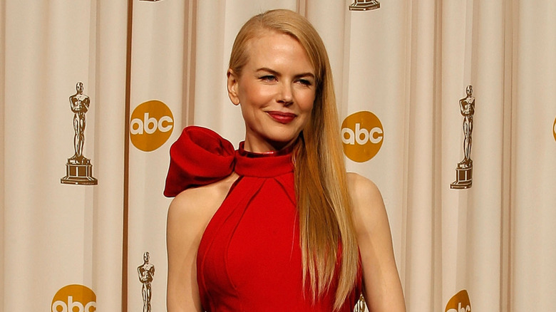 Nicole Kidman posing at the 2025 National Board of Review