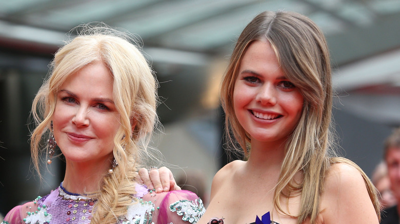 Lucia Hawley with aunt Nicole Kidman