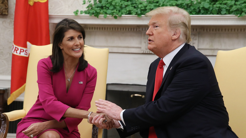 Nikki Haley and Donald Trump