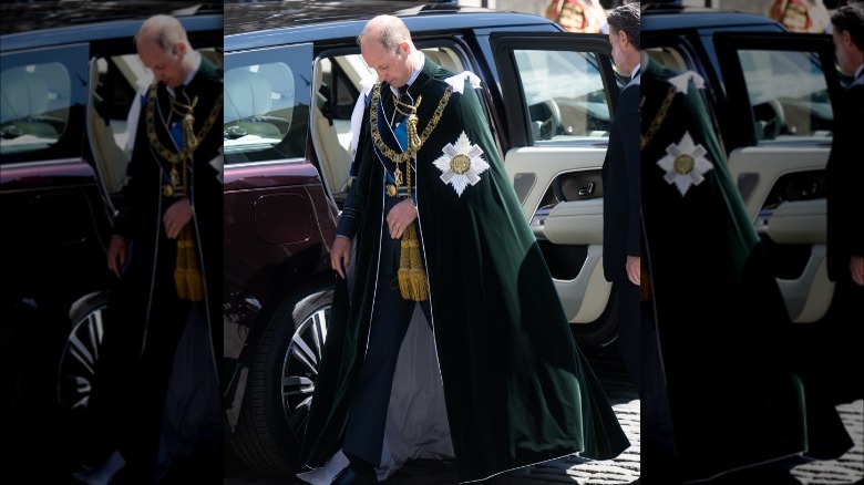 Prince William and Prince Harry in Scotland with their father