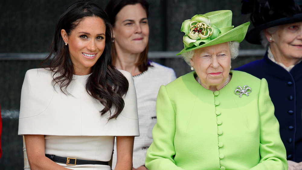 Queen Elizabeth and Meghan Markle 