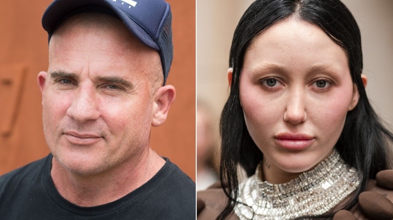 Dominic Purcell and Noah Cyrus split image