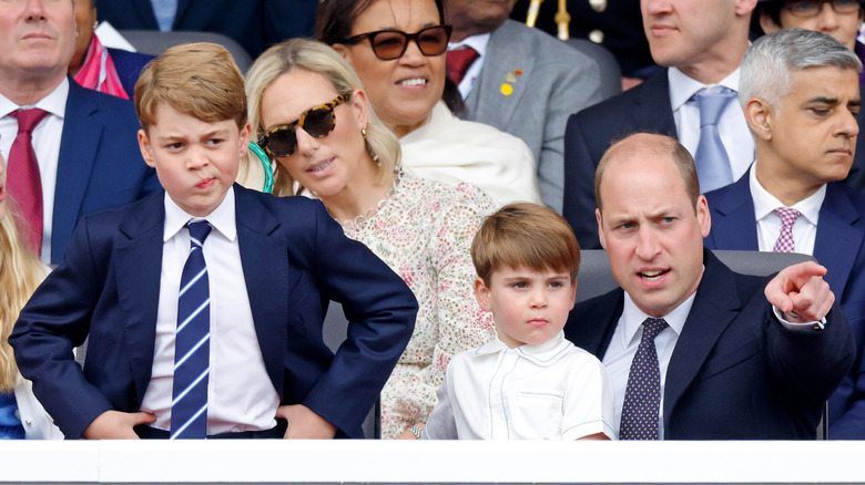 Prince William with his sons at event