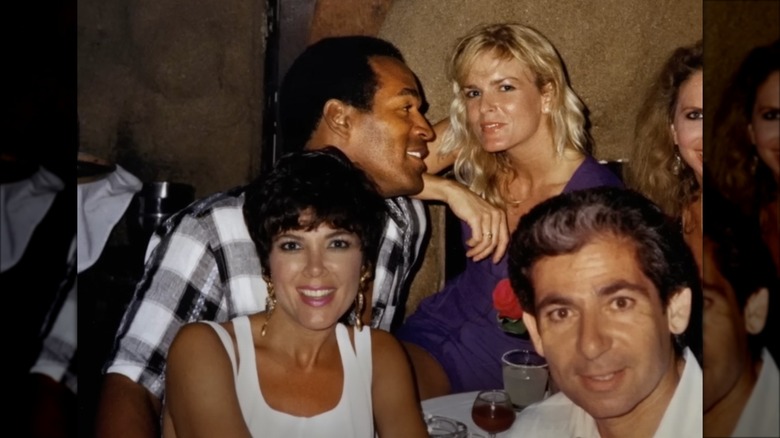 Kris and Robert Karsdashian with O.j. and Nicole Brown Simpson