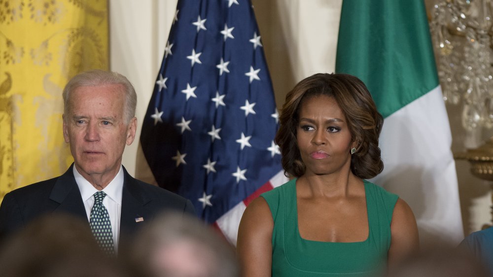 Michelle Obama and Joe Biden during the Obama Administration