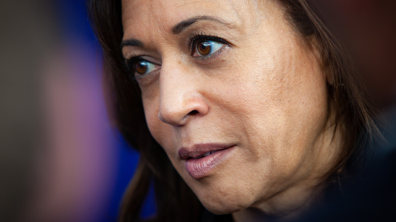 Kamala Harris during campaign in New Hampshire 2020