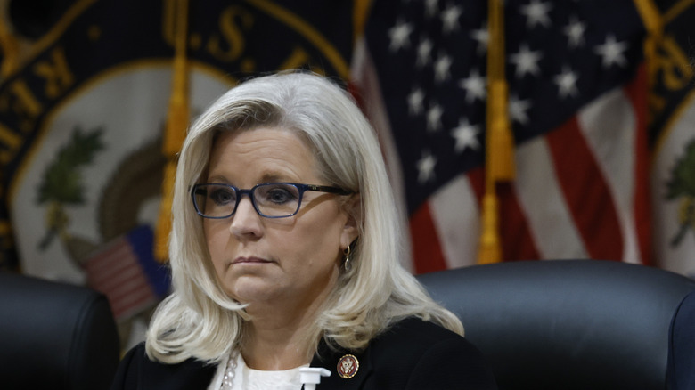 Liz Cheney frowning 