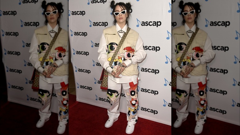 Billie Eilish at ASCAP event in streetwear outfit