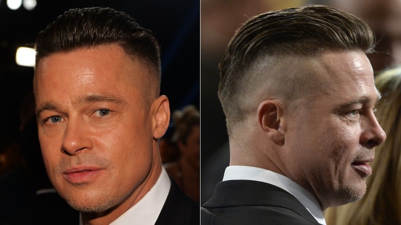 Brad Pitt undercut hairstyle