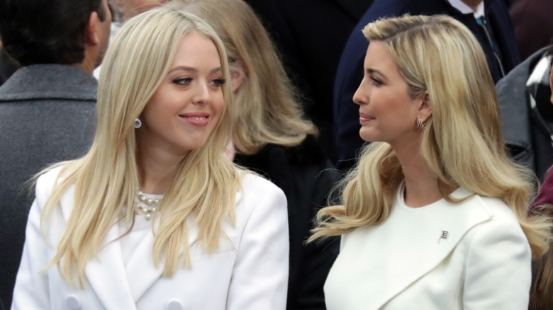 Tiffany Trump Ivanka Trump smiling