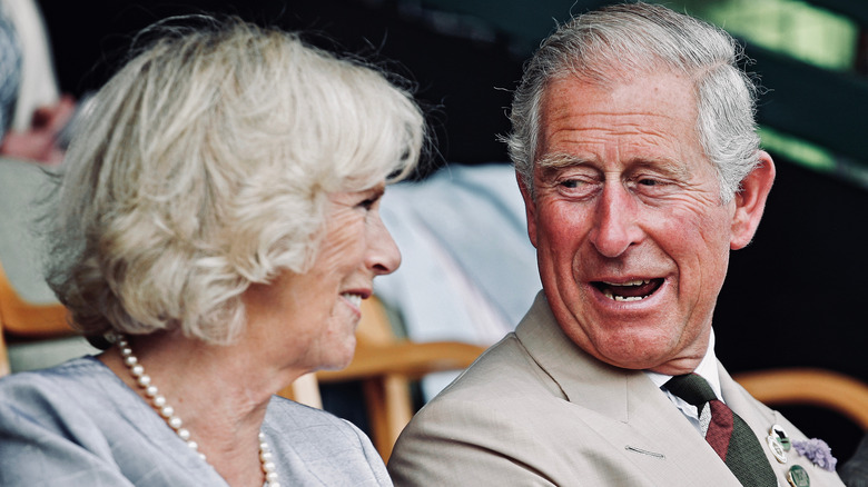 Prince Charles and Camilla smiling