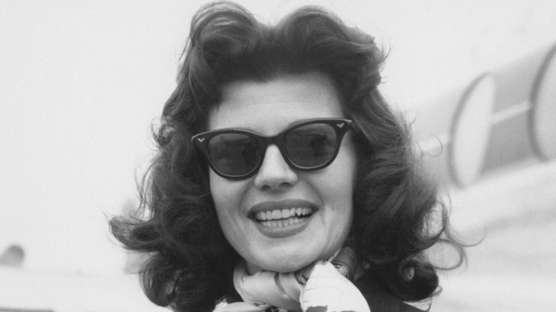 Rita Hayworth in glasses