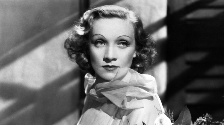 Marlene Dietrich wearing tulle 