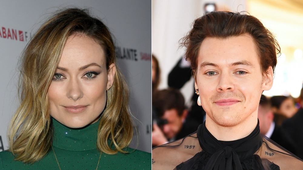 Olivia Wilde and Harry Styles pose at events