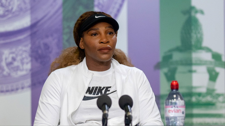 Serena Williams at press conference