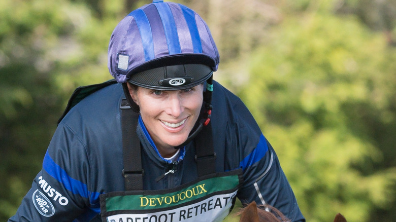 Zara Tindall riding a horse