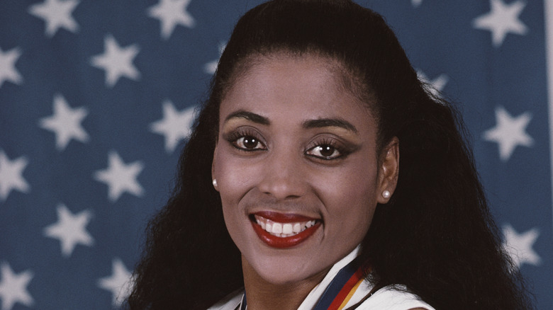 Florence Griffith Joyner smiling