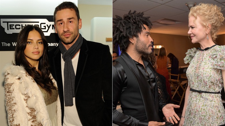 Adriana Lima and Marko Jaric; Lenny Kravitz and Nicole Kidman