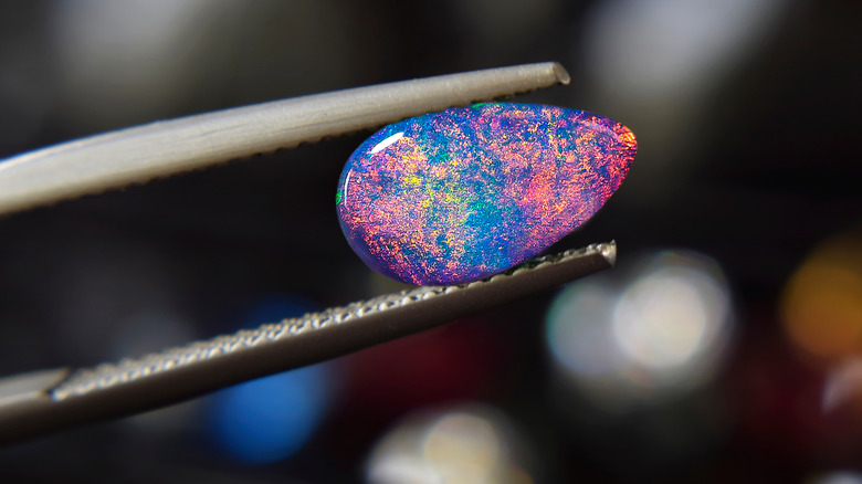 Reflective opal stone