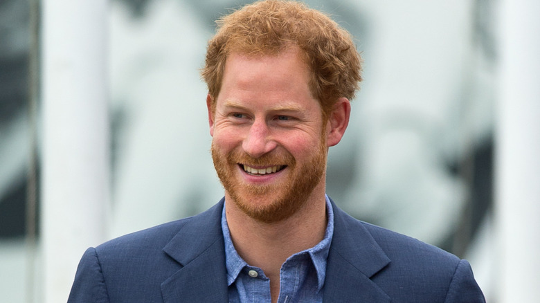 Prince Harry smiling