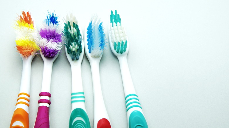 used toothbrushes
