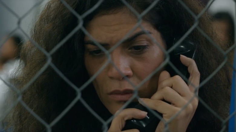 Blanca on a prison phone in the orange is the new black season 7 trailer