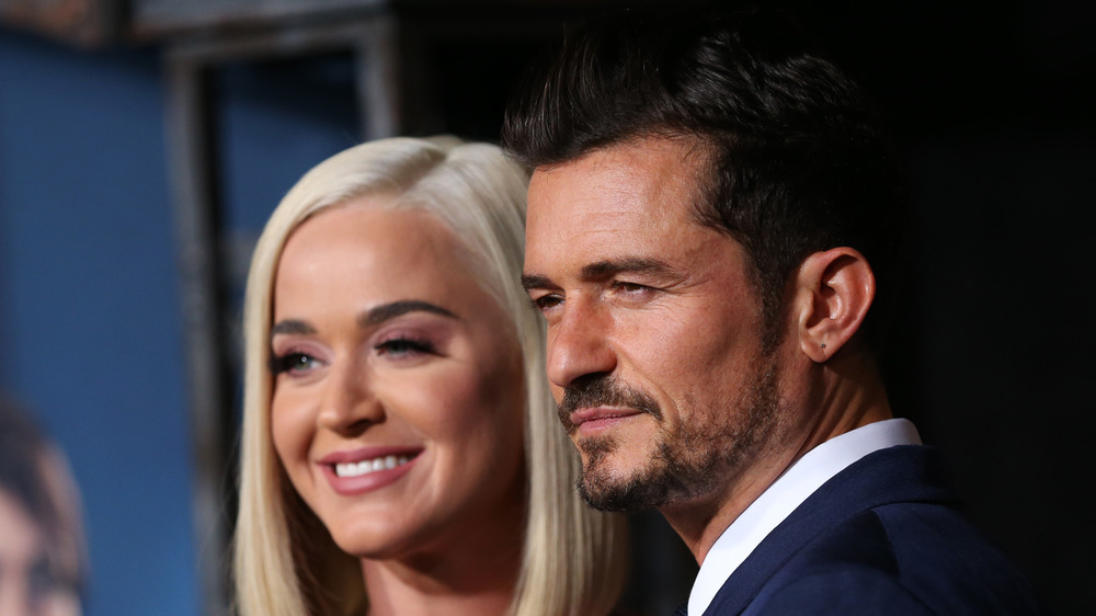 Orlando Bloom and Katy Perry on red carpet