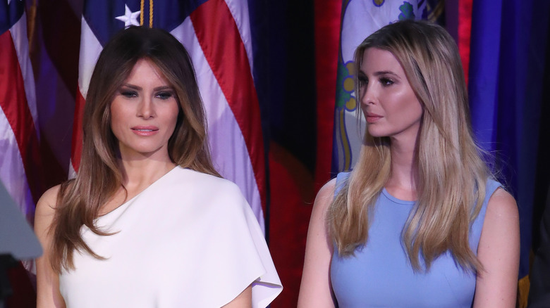 Melania and Ivanka Trump at an event 