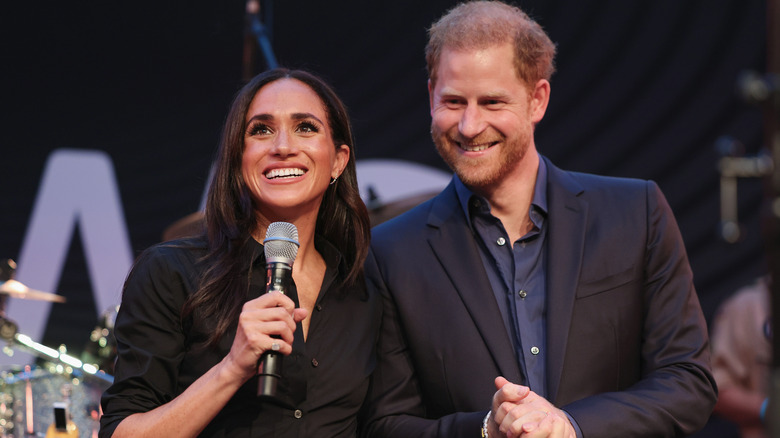 Harry and Meghan at an event 