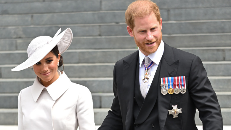 Harry and Meghan at an event 