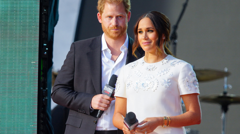 Harry and Meghan at an event 