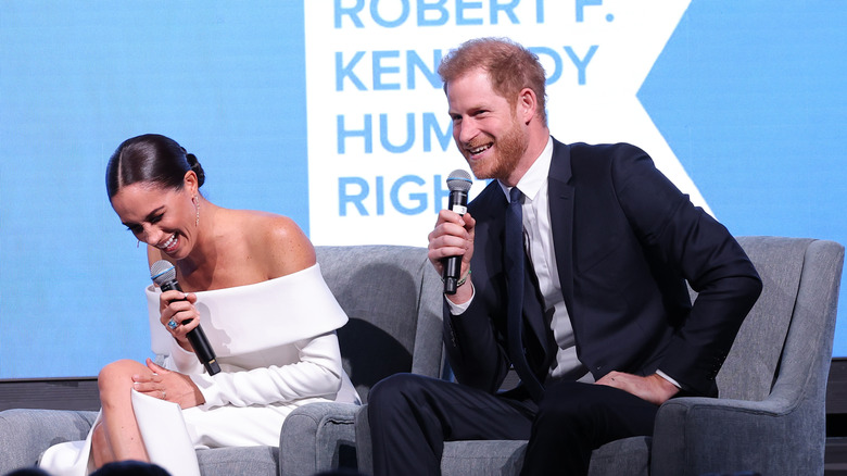 Harry and Meghan at an event 