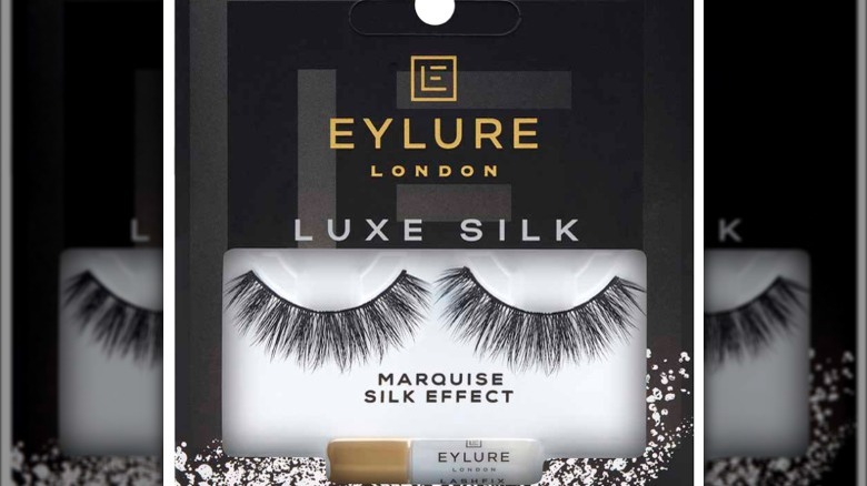Eylure Luxe Silk Marquise Lashes in their packaging