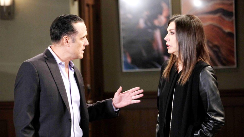 General Hospital's Sonny and Anna talking