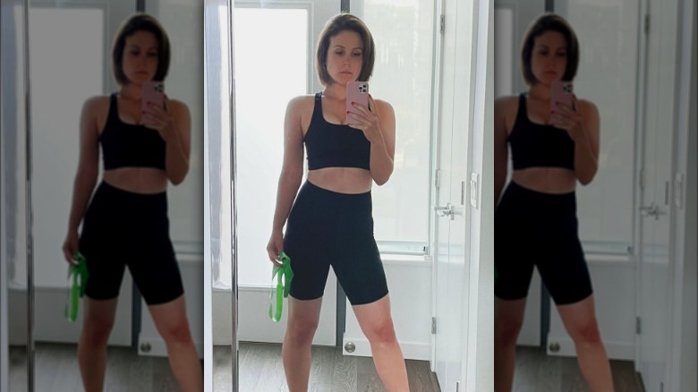 Erin Krakow taking mirror selfie 