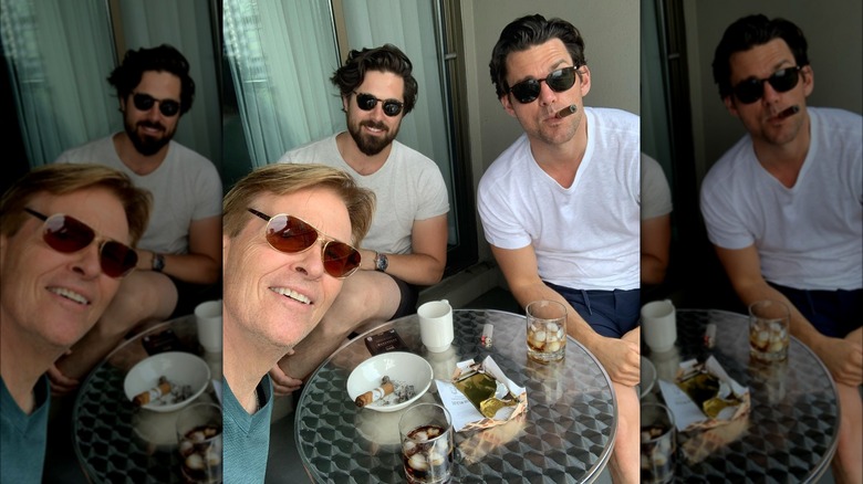 Jack Wagner, Kevin McGarry, and Chris McNally smiling in sunglasses