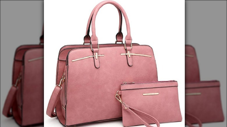 Pink handbag set